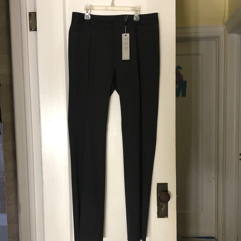 Mexx Women's Black Pinstripe Trousers